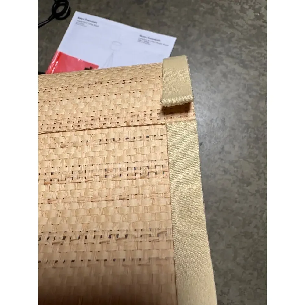 Room Essentials Three-way Rotary Switch Paper Rattan Shade